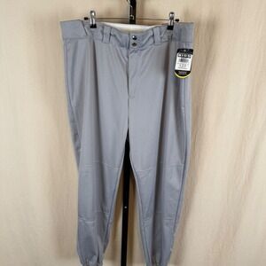 Wilson‎ Mens Baseball Pants Grey Adult XL WTA4376 NWT New Athletic Softball